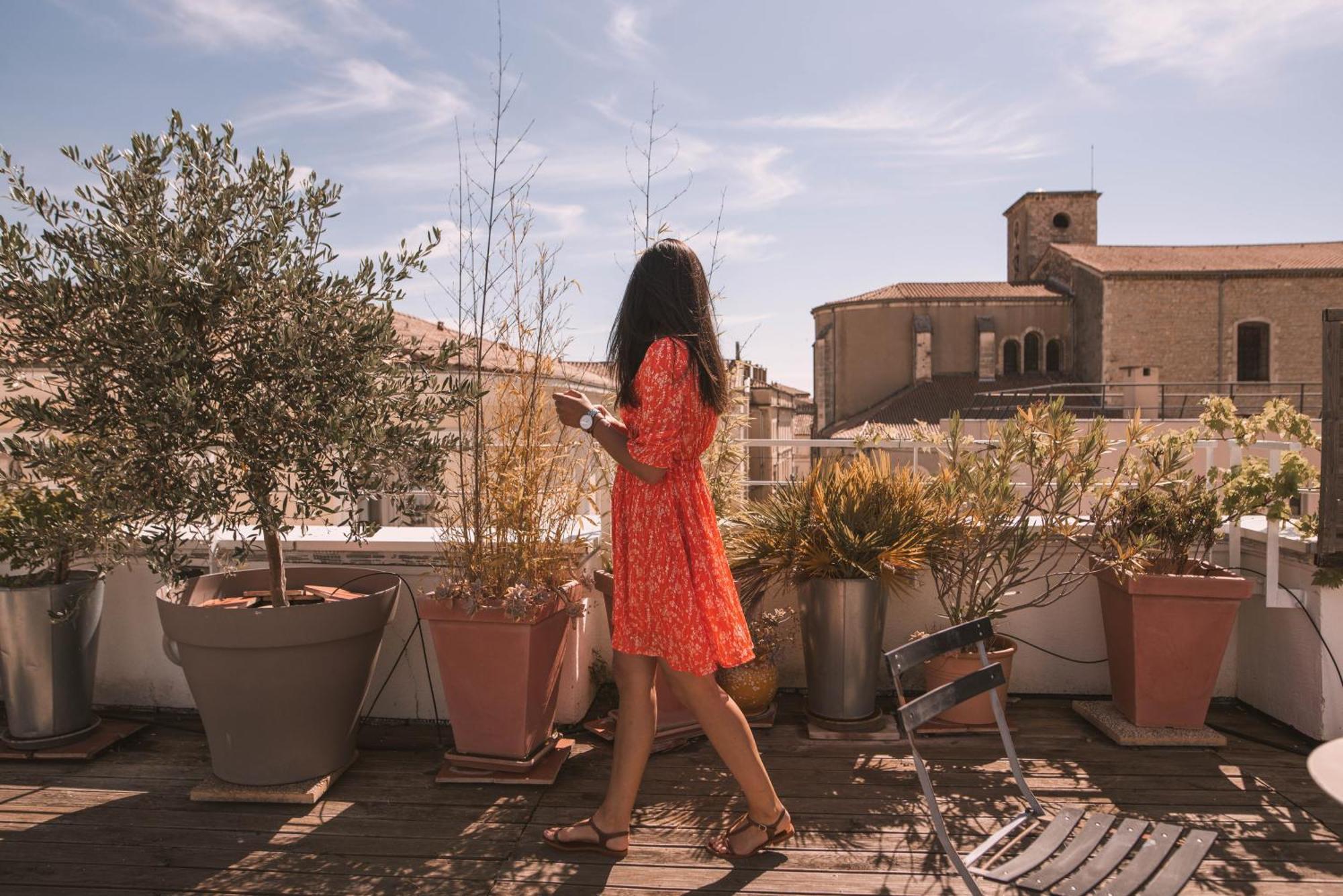 Chez Pepito & Zaza Hypercentre Rooftop Garage Nîmes Oda fotoğraf